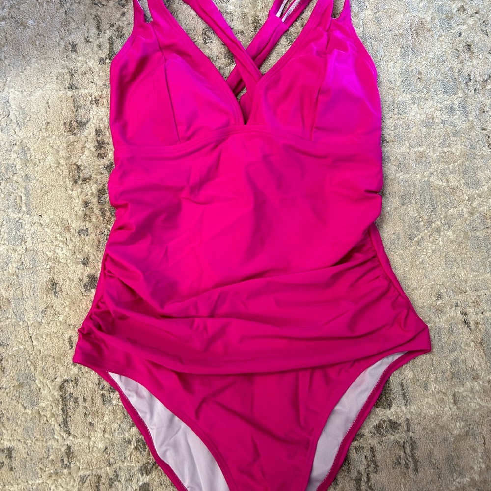 Vibrant Pink One-Piece Swimsuit